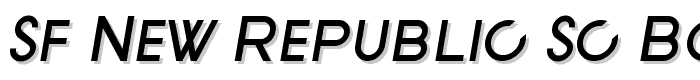 SF New Republic SC Bold Italic font